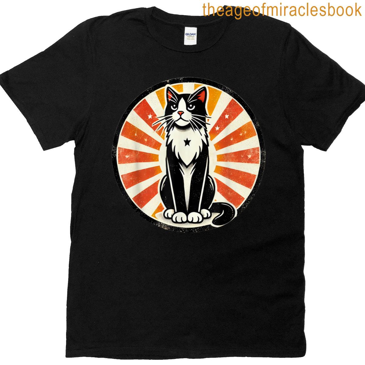 Vintage Cat Graphic T-shirt