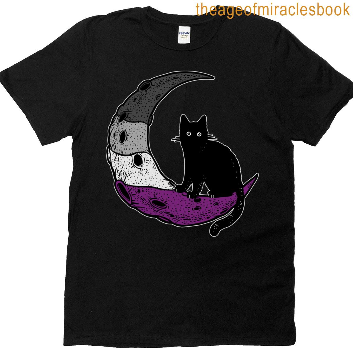 Asexual Moon Cat T-shirt