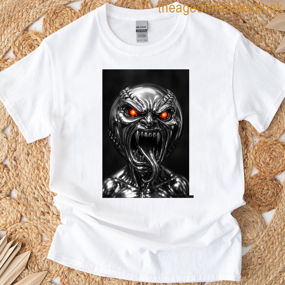 Baseball Demon Chrome Dark T-shirt