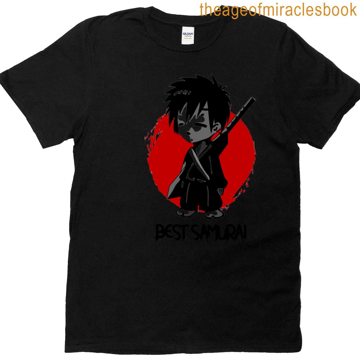 Chibi Samurai Red Sun Oversized T-shirt