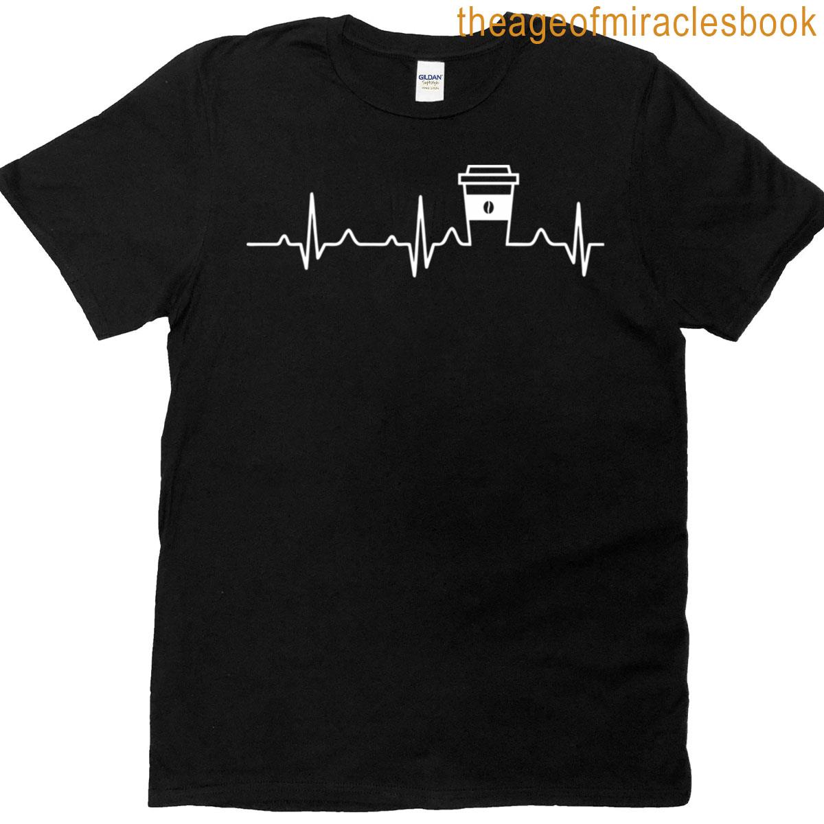 Coffee Heartbeat Coffee Cup Caffeine Lovers T-shirt