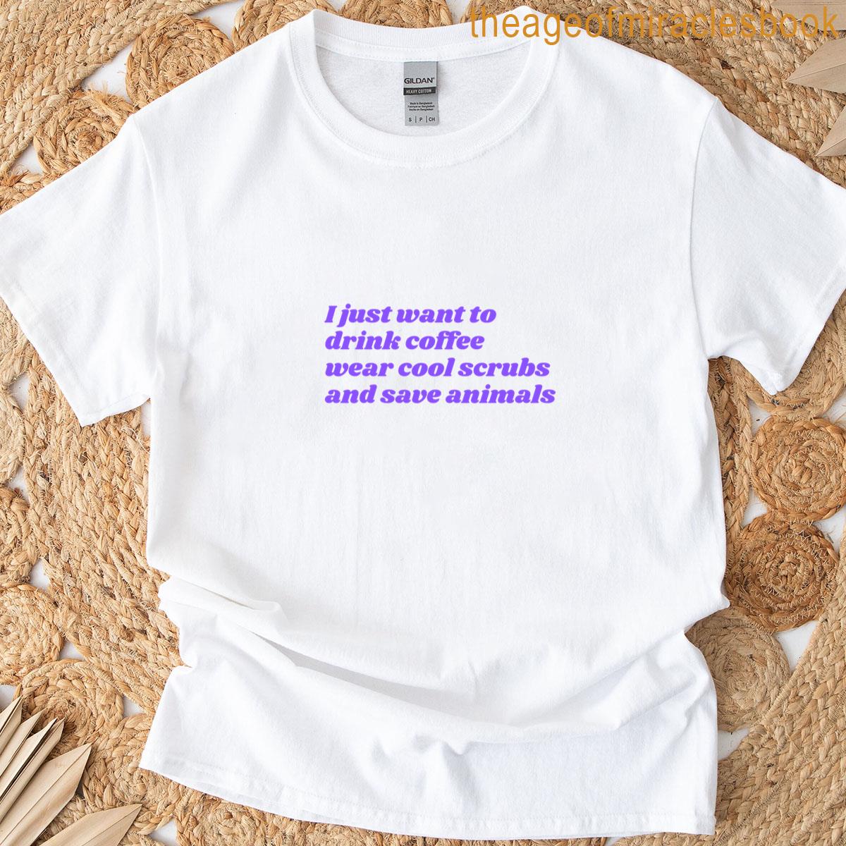 Coffee Scrubs Amp Animals Premium T-shirt