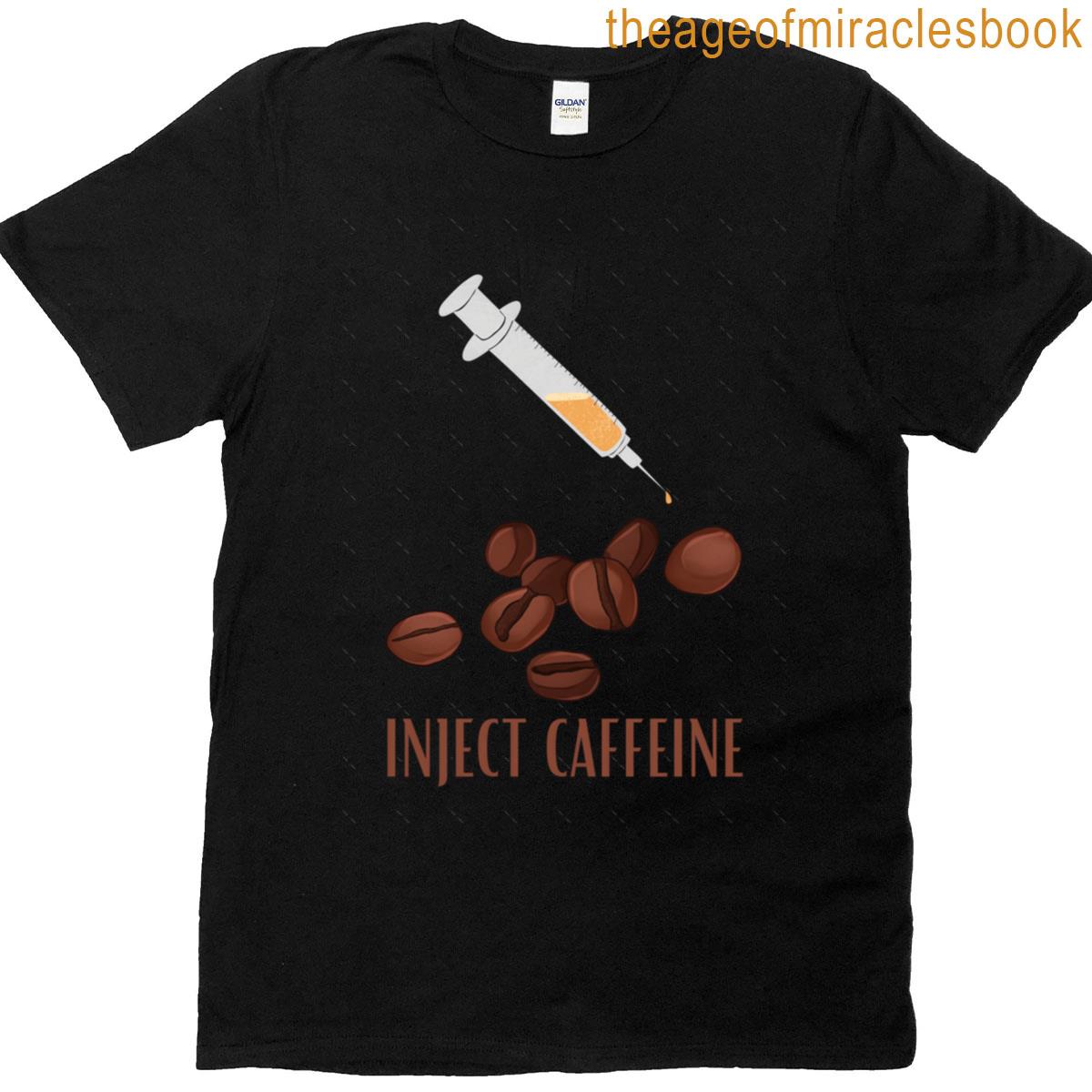Inject Caffeine For Coffee Lovers Oversized T-shirt
