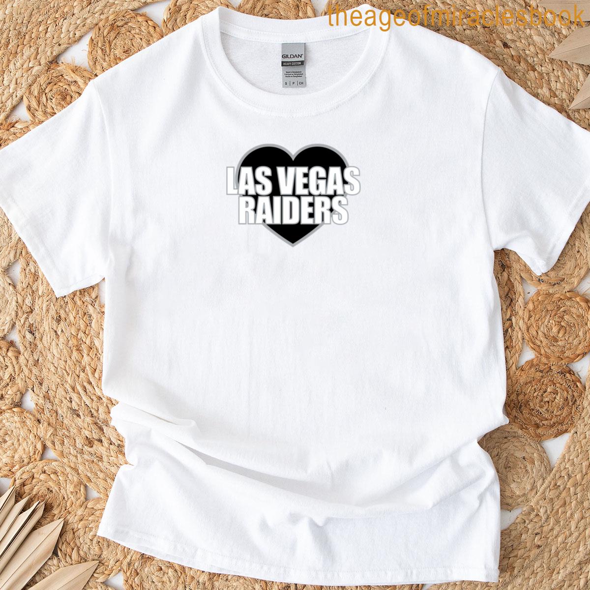 Las Vegas Raiders Heart T-shirt