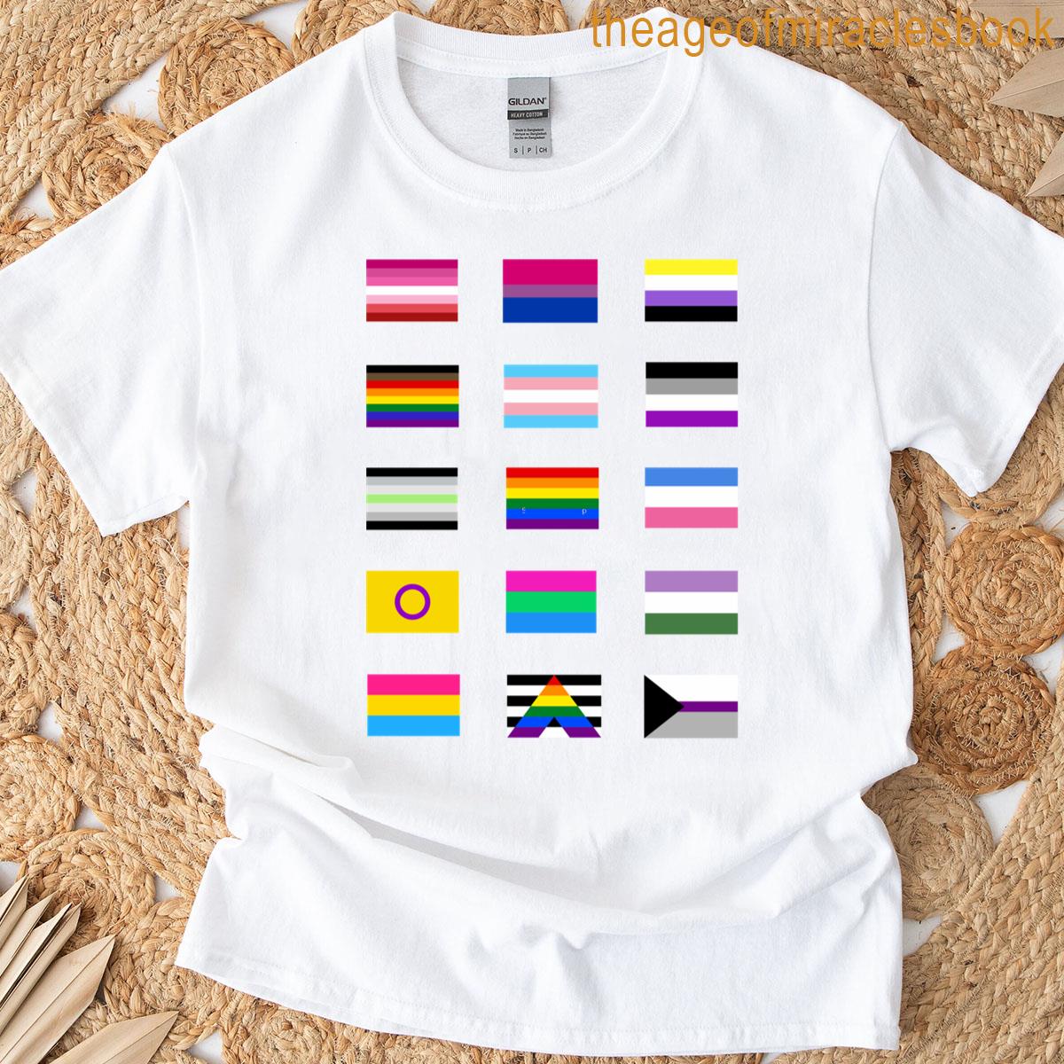 Lgbtq Pride Flags Sticker Pack Lgbtq Flags T-shirt
