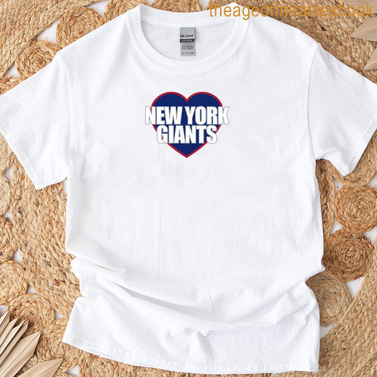 New York Giants Heart T-shirt