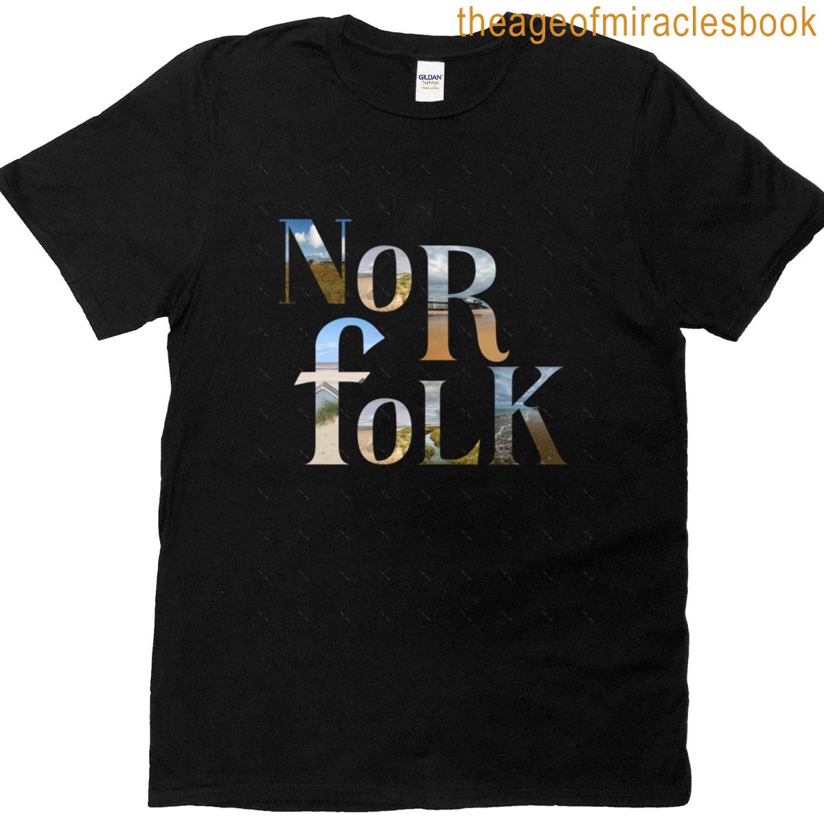 Norfolk Text – Coastal Places Oversized T-shirt