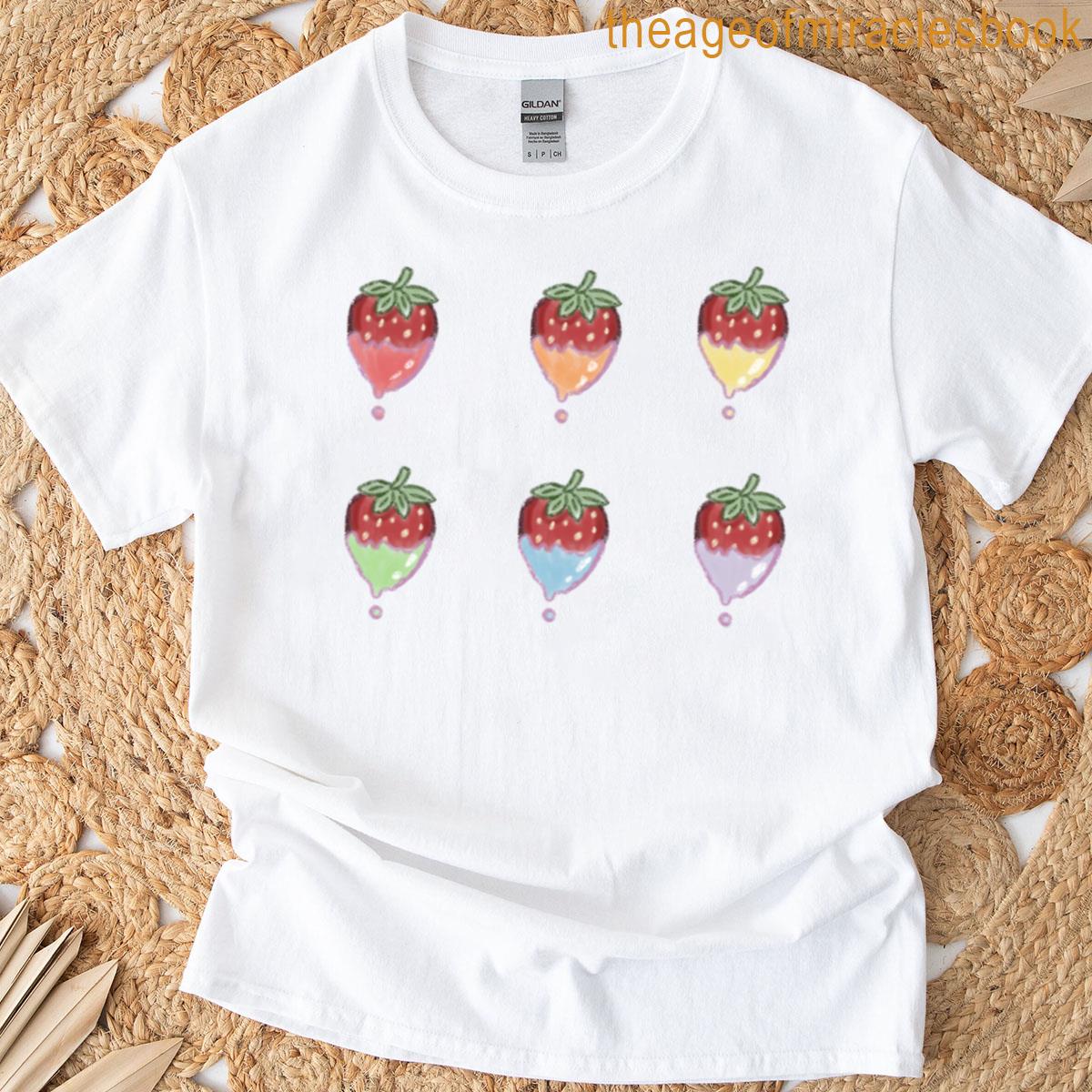 Rainbow Candy-coated Strawberries T-shirt