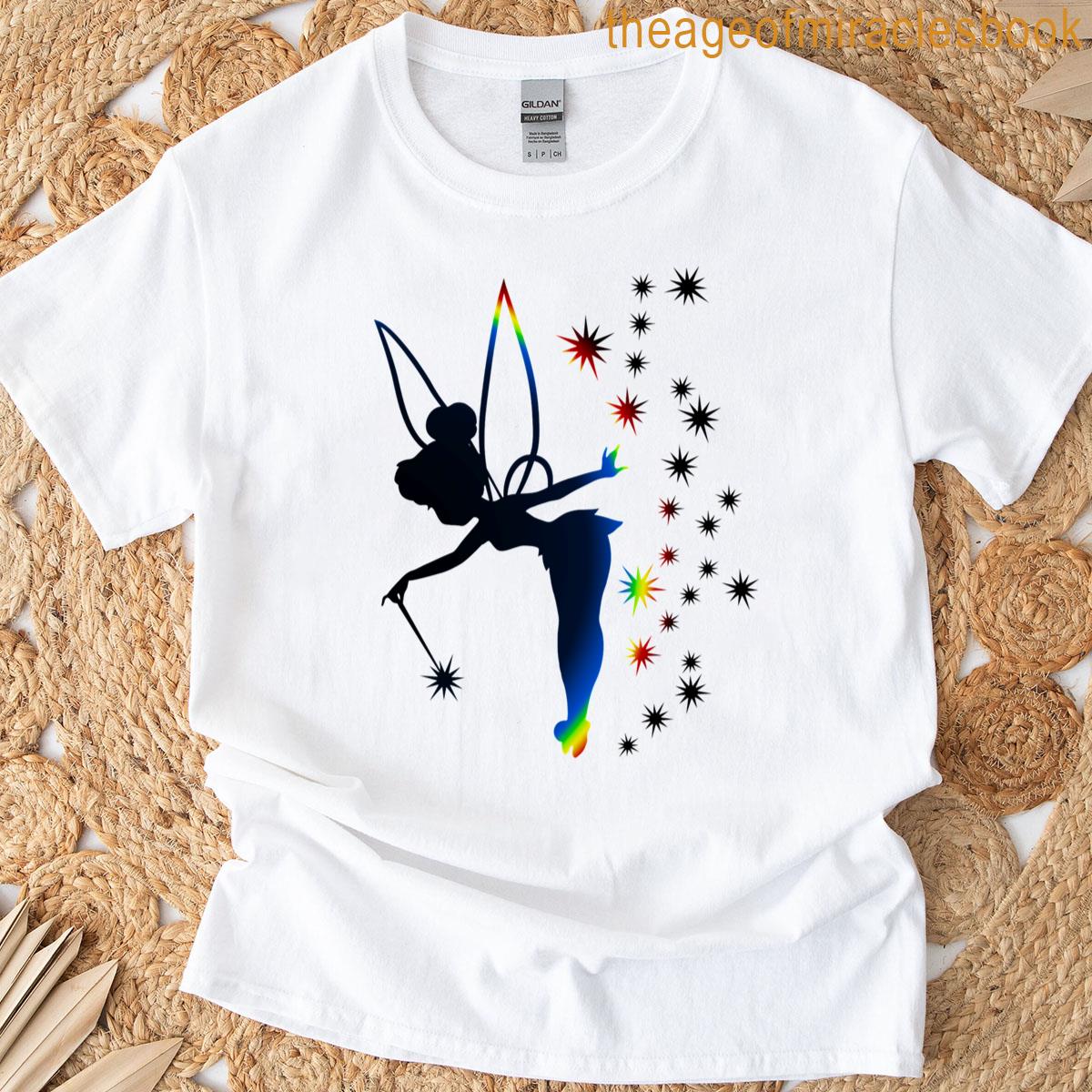 Rainbow Tinkerbell Sillhouette T-shirt