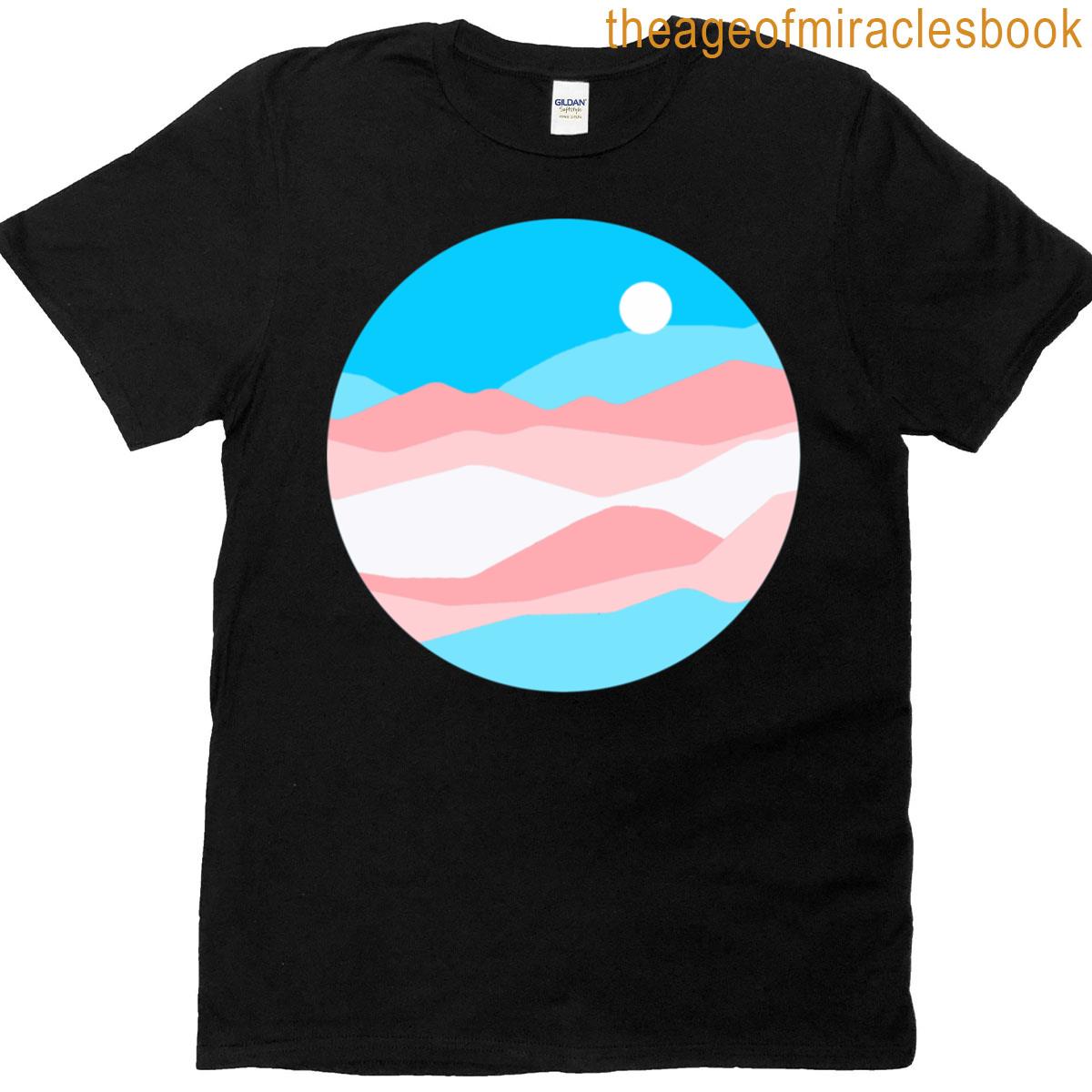 Subtle Trans Pride Flag Landscape T-shirt
