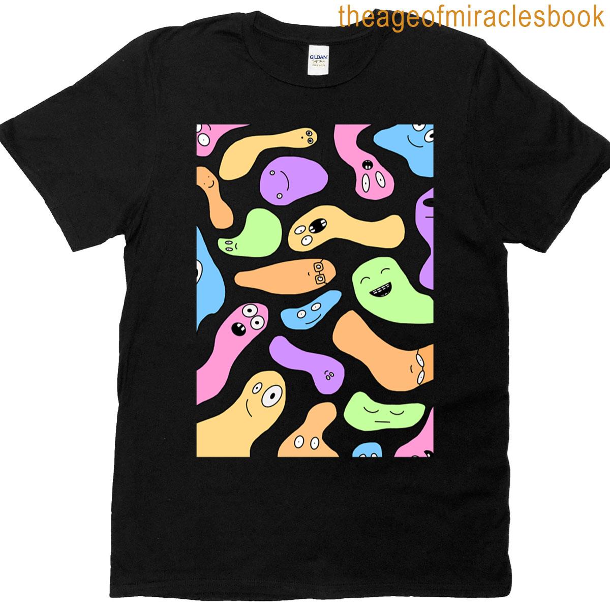 Blobs With Faces Design Pattern T-shirt