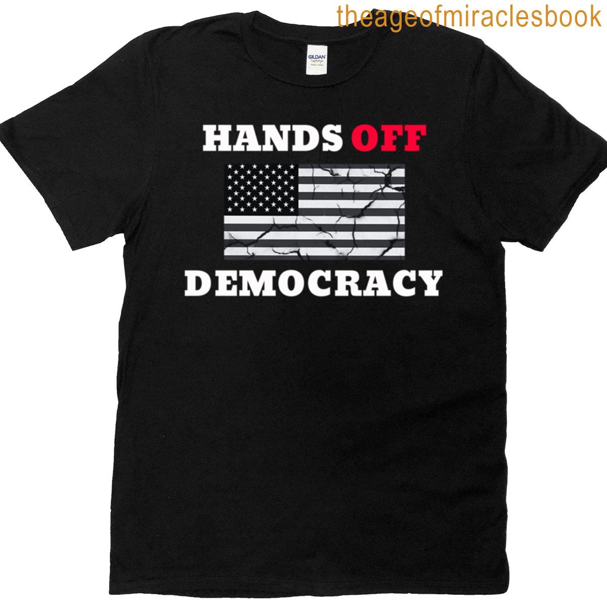 Hands Off Democracy Oversized T-shirt