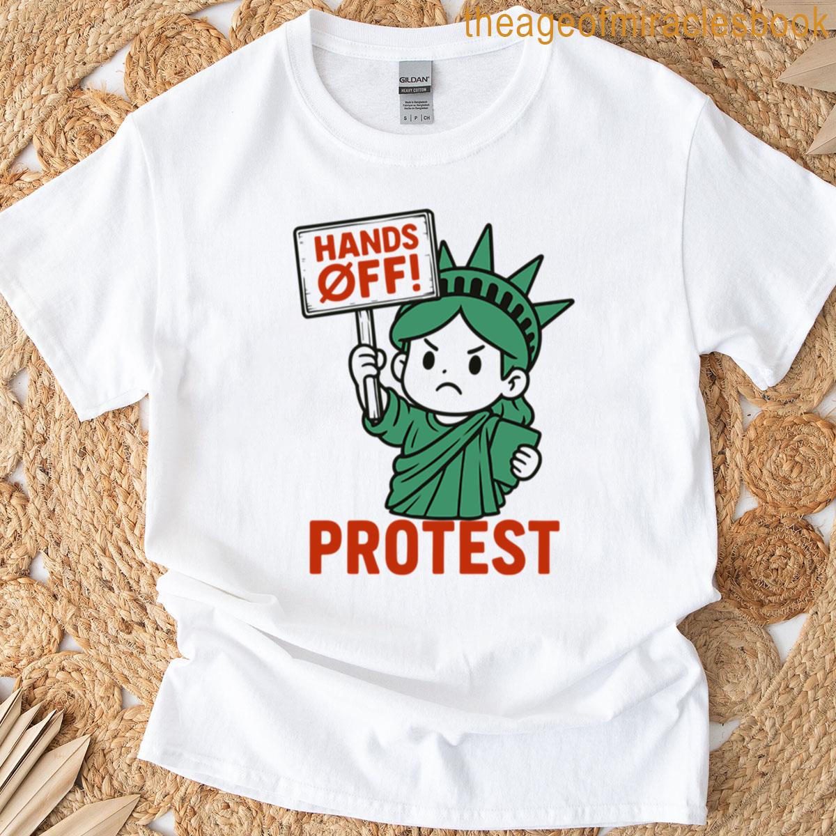 Hands Off Protest – Resist T-shirt