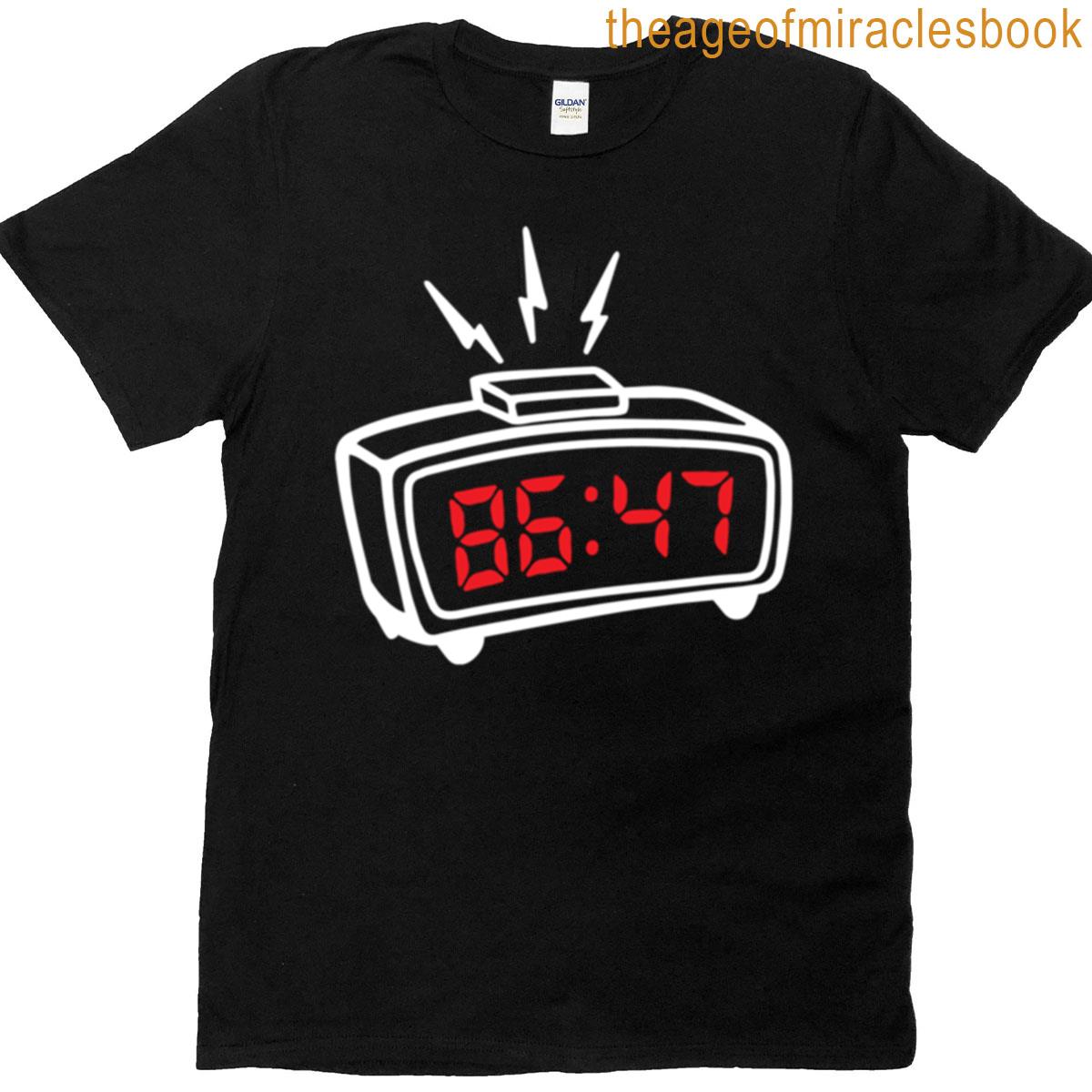 8647 Alarm Clock Blaring T-shirt