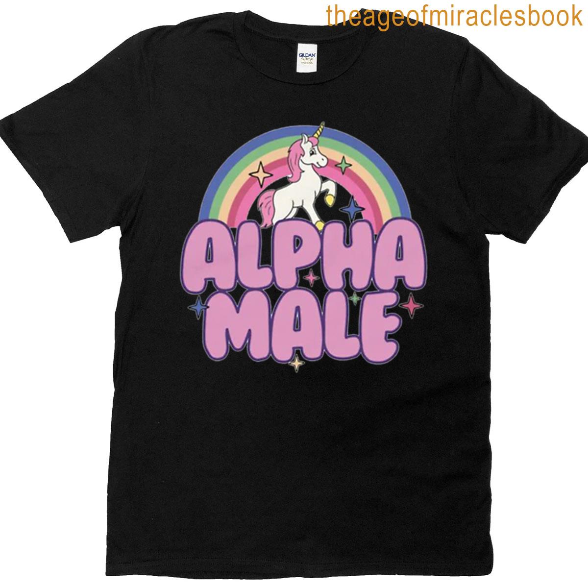 Alpha Male Unicorn Rainbow T-shirt