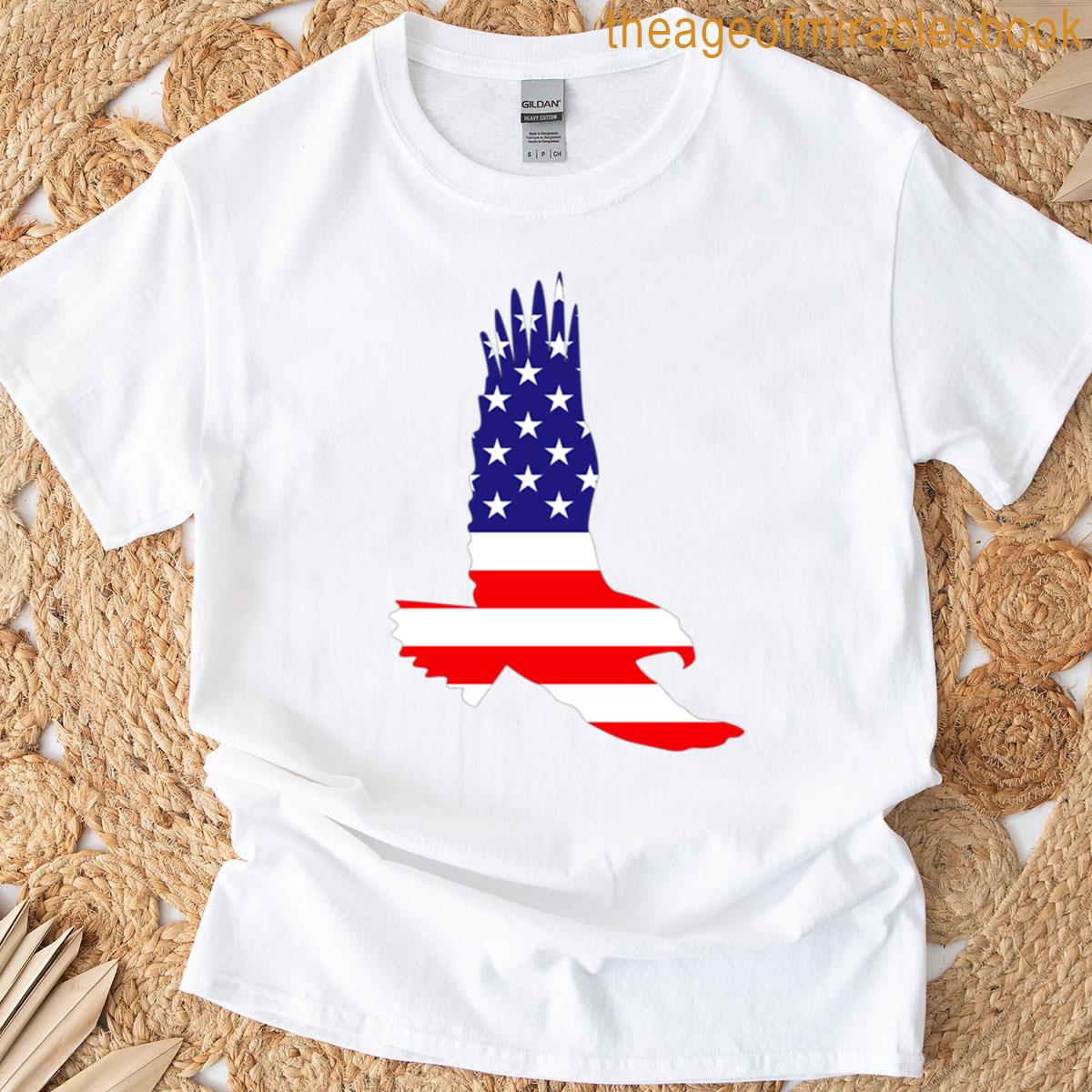 American Eagle And Flag T-shirt