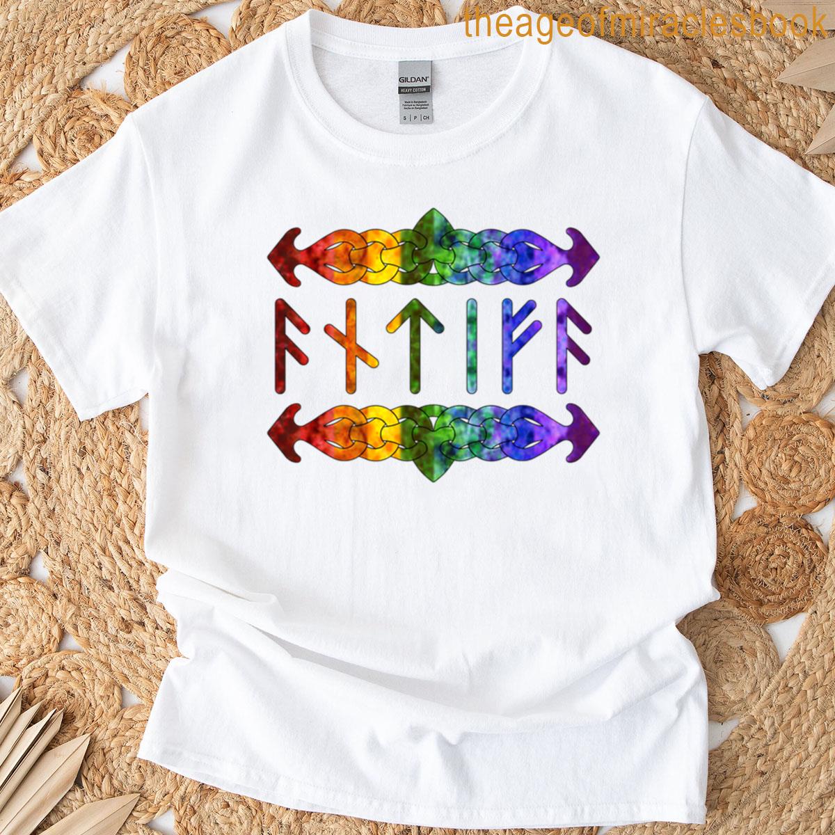 Antifa Runes – Rainbow T-shirt