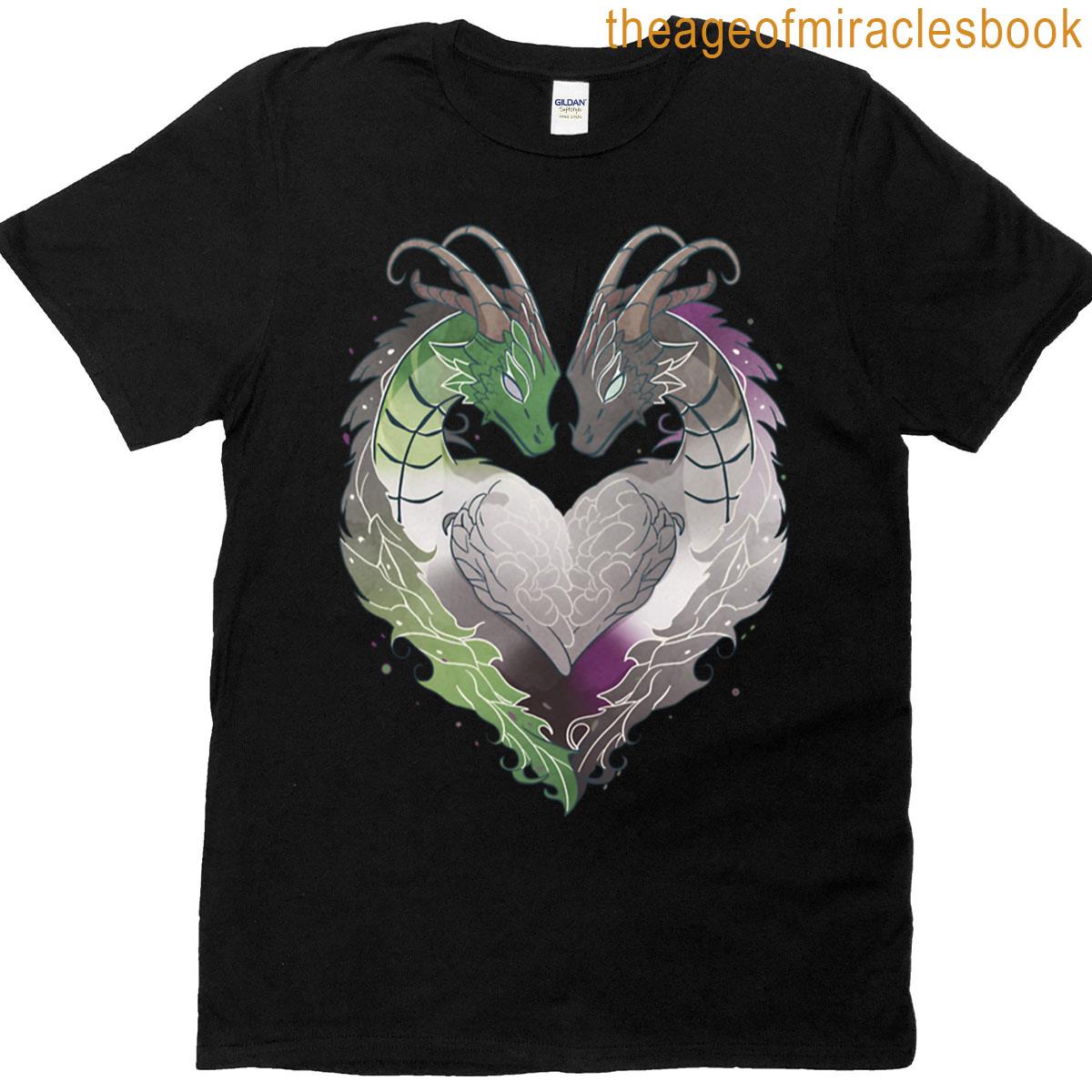 Aromantic Asexual Aroace Dragons Lgbt Pride Flag T-shirt