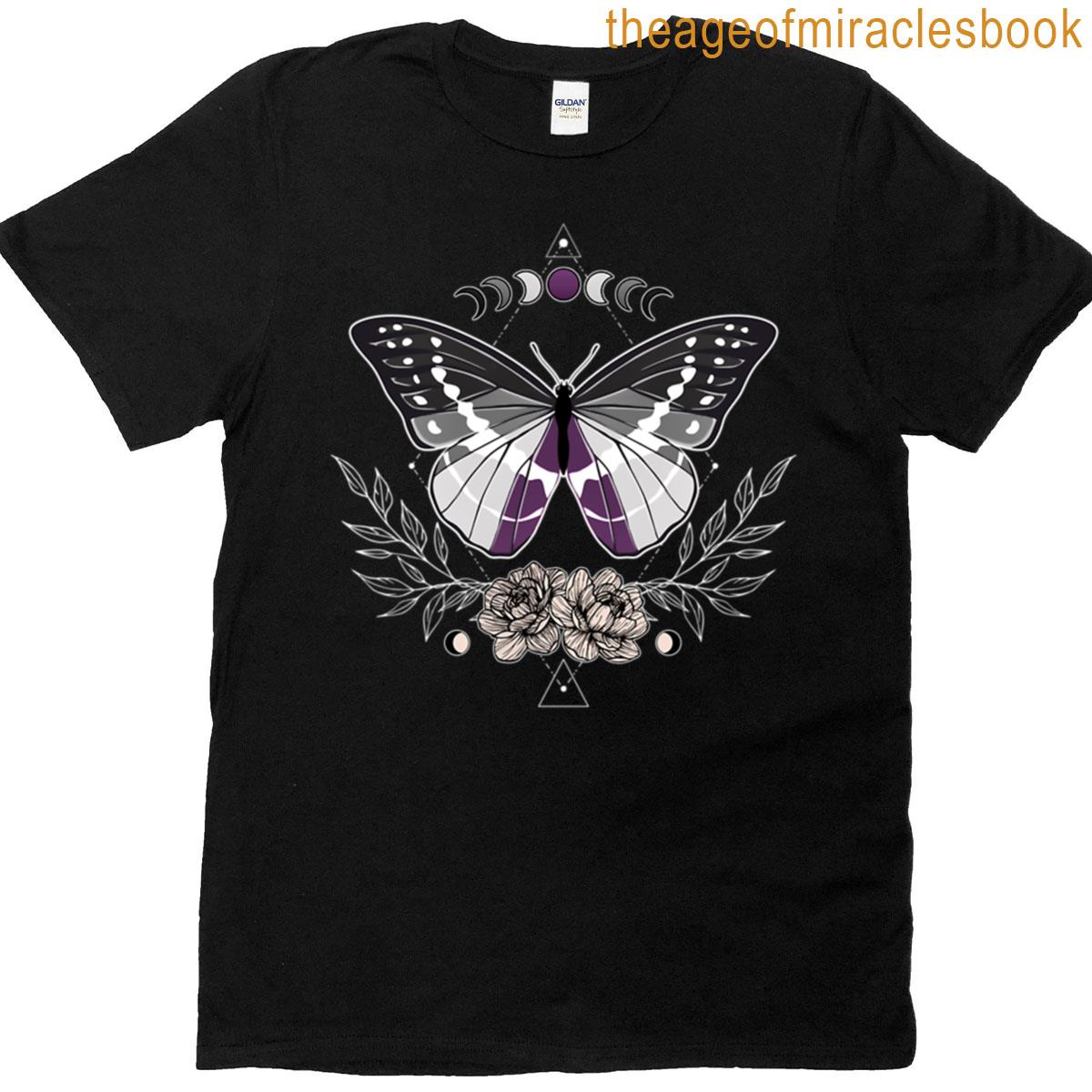 Asexual Butterfly Lgbt Pride Flag T-shirt