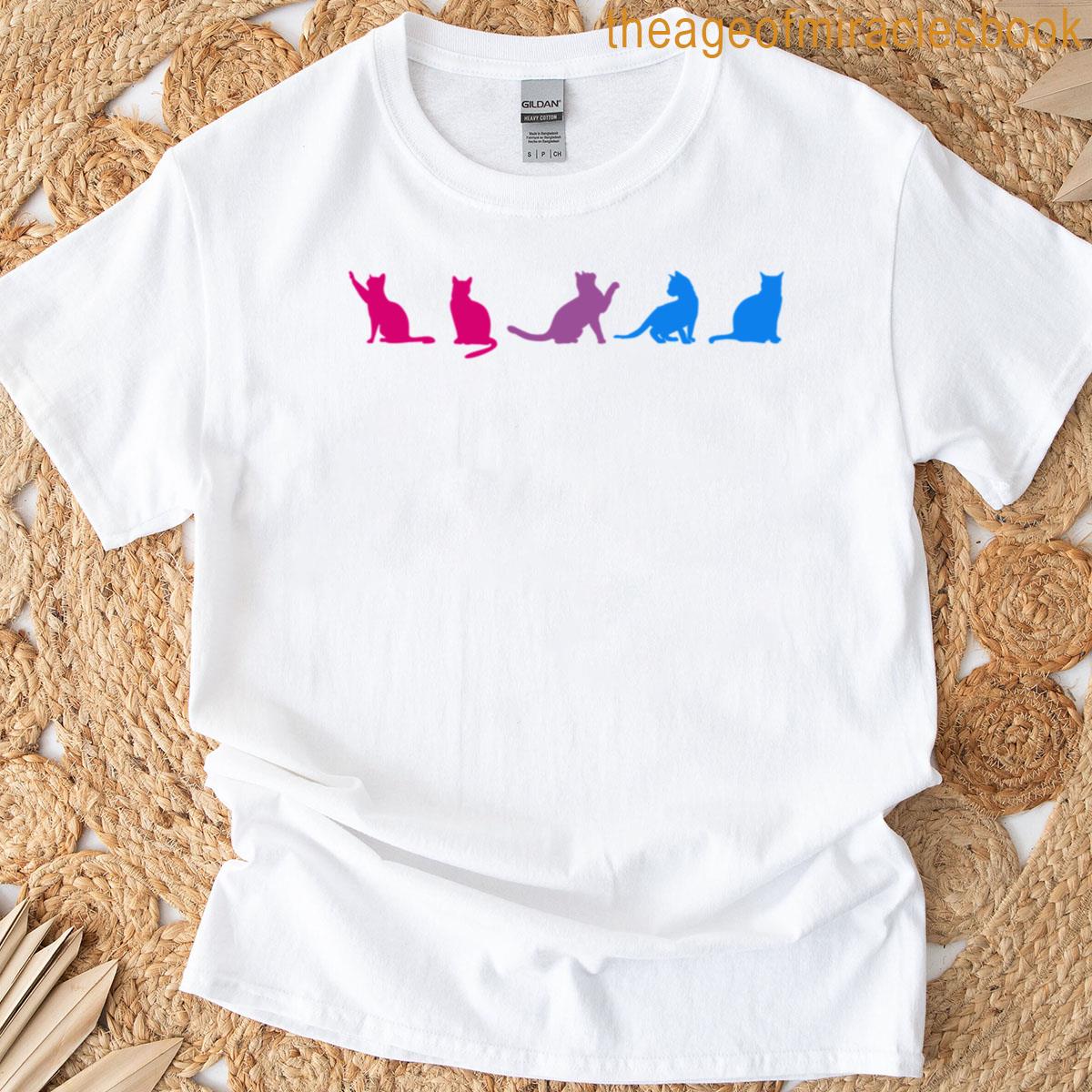 Bi Cats Bisexual Pride Oversized T-shirt