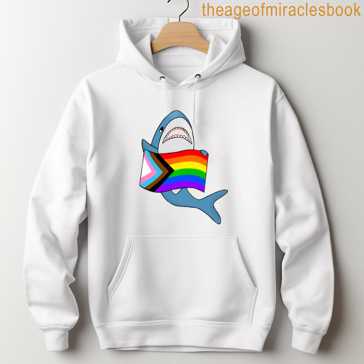 Alternative view of Blahaj Pride T-shirt