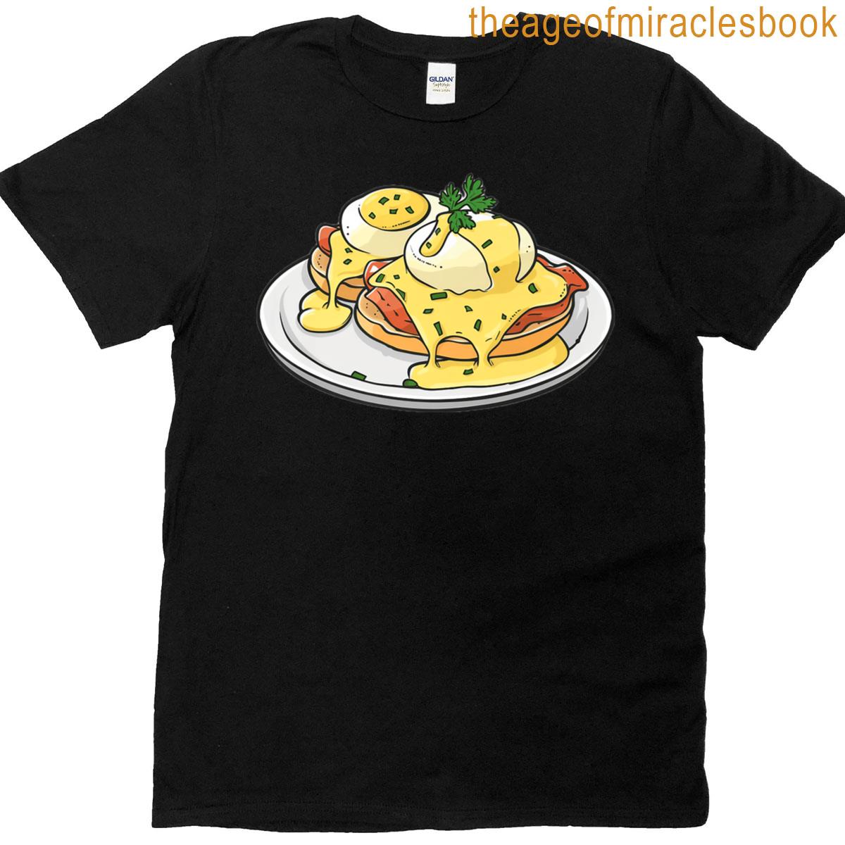 Eggs Benedict With A Cartoon Style Premium T-shirt