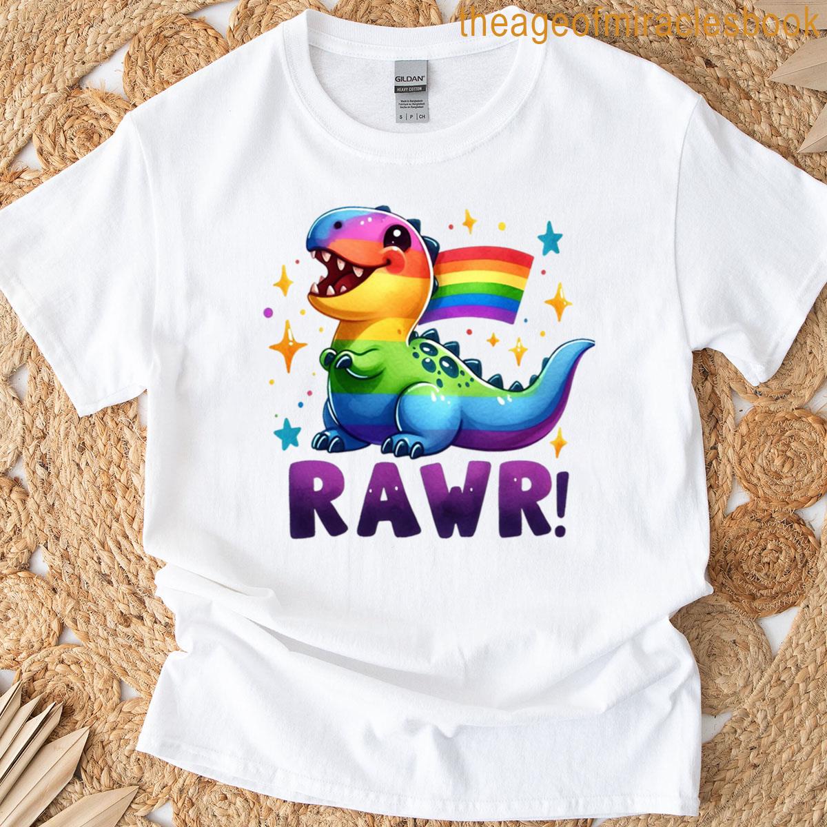 Lgbt Rainbow Dinos T-shirt