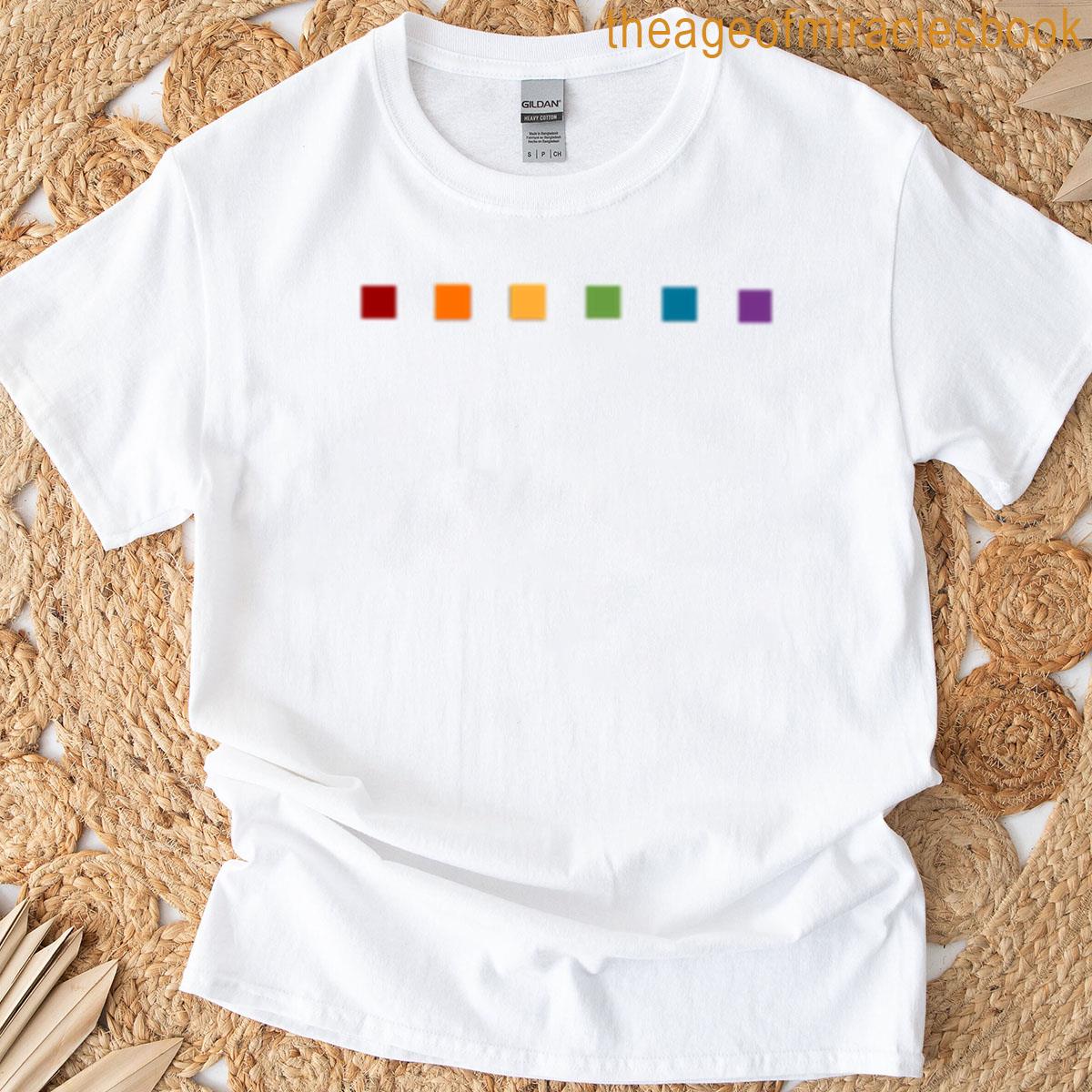 Minimalist Dotted Gay Pride Flag T-shirt