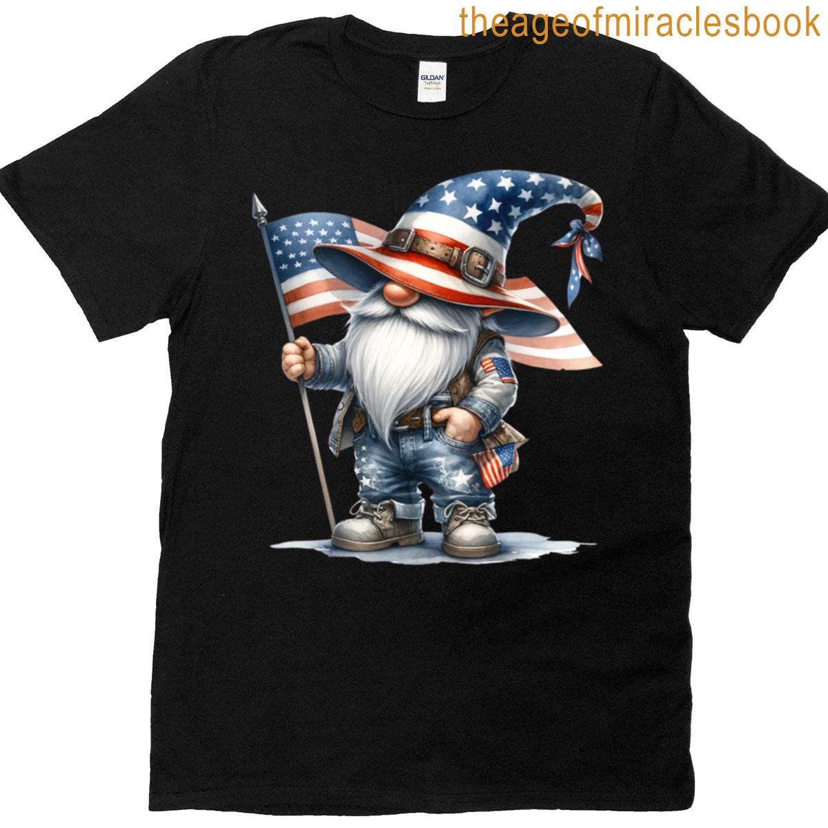 Patriotic Gnome Oversized T-shirt