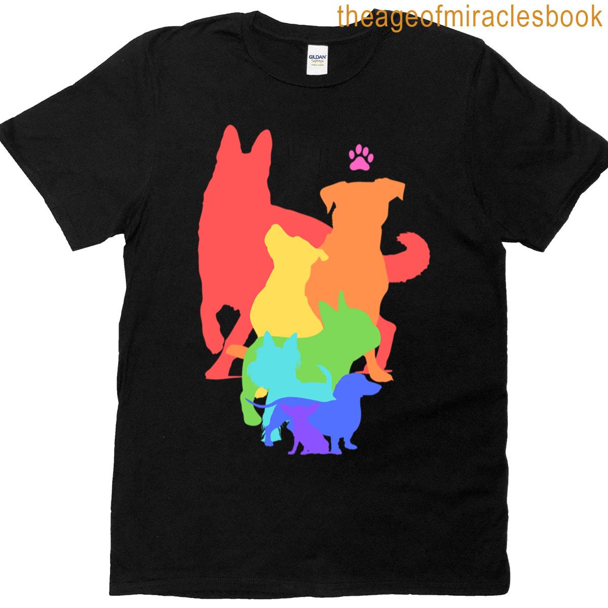 Rainbow Dogs Rainbows And Dogs T-shirt