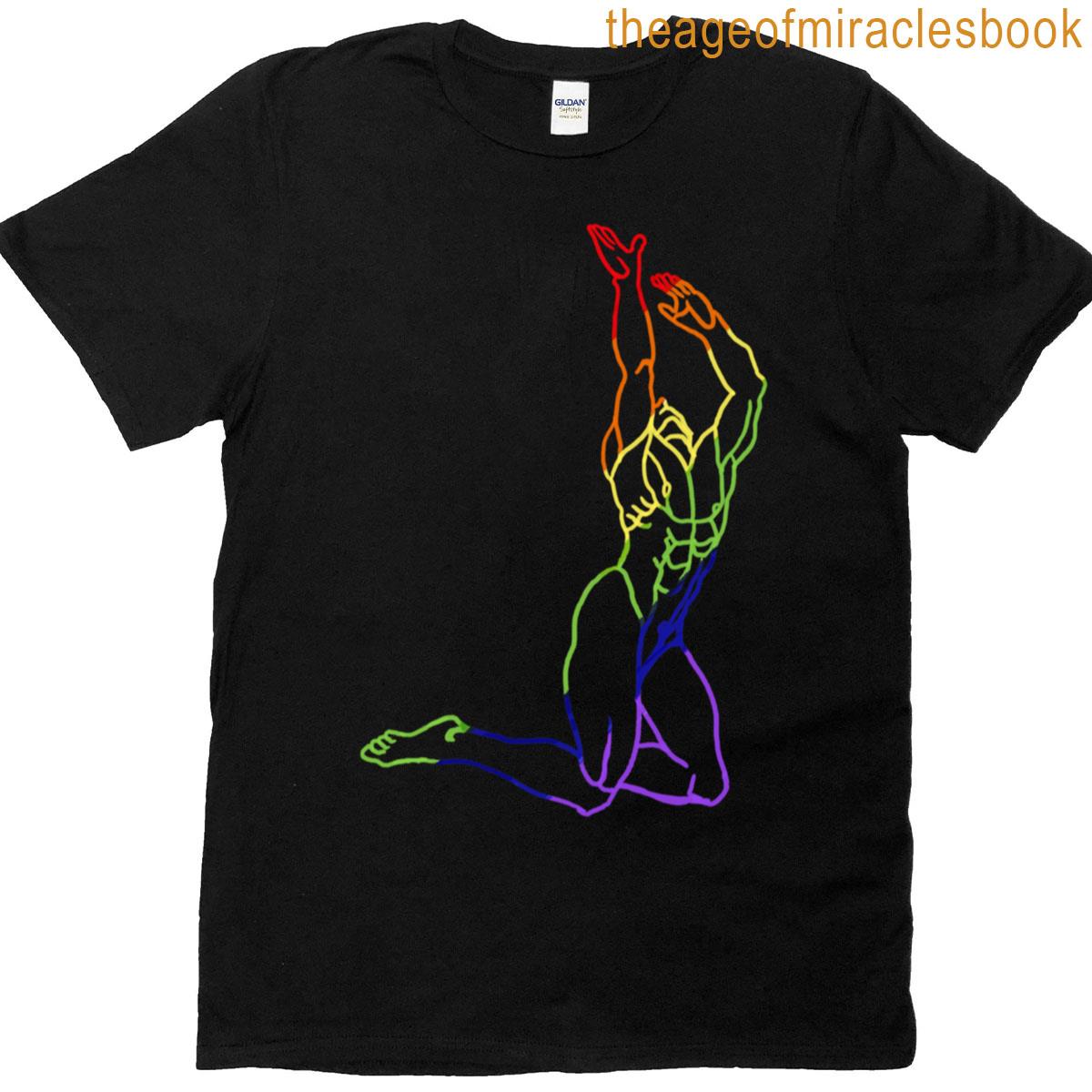 Rainbow Man On His Knees Relaxed Fit T-shirt