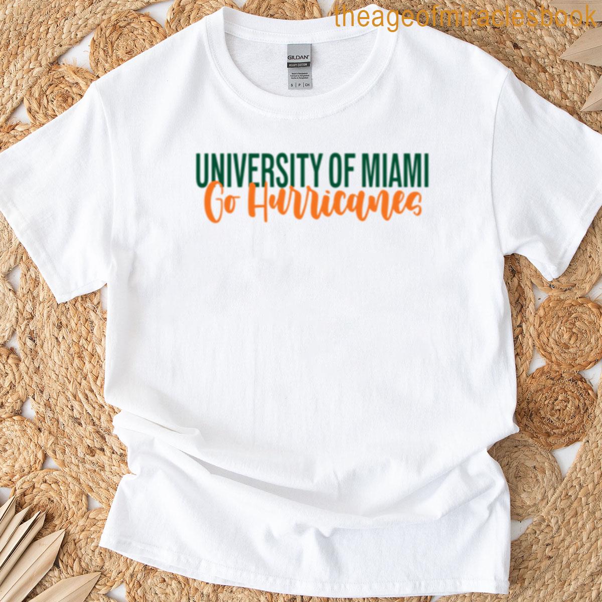 University Of Miami Bold Cursive T-shirt