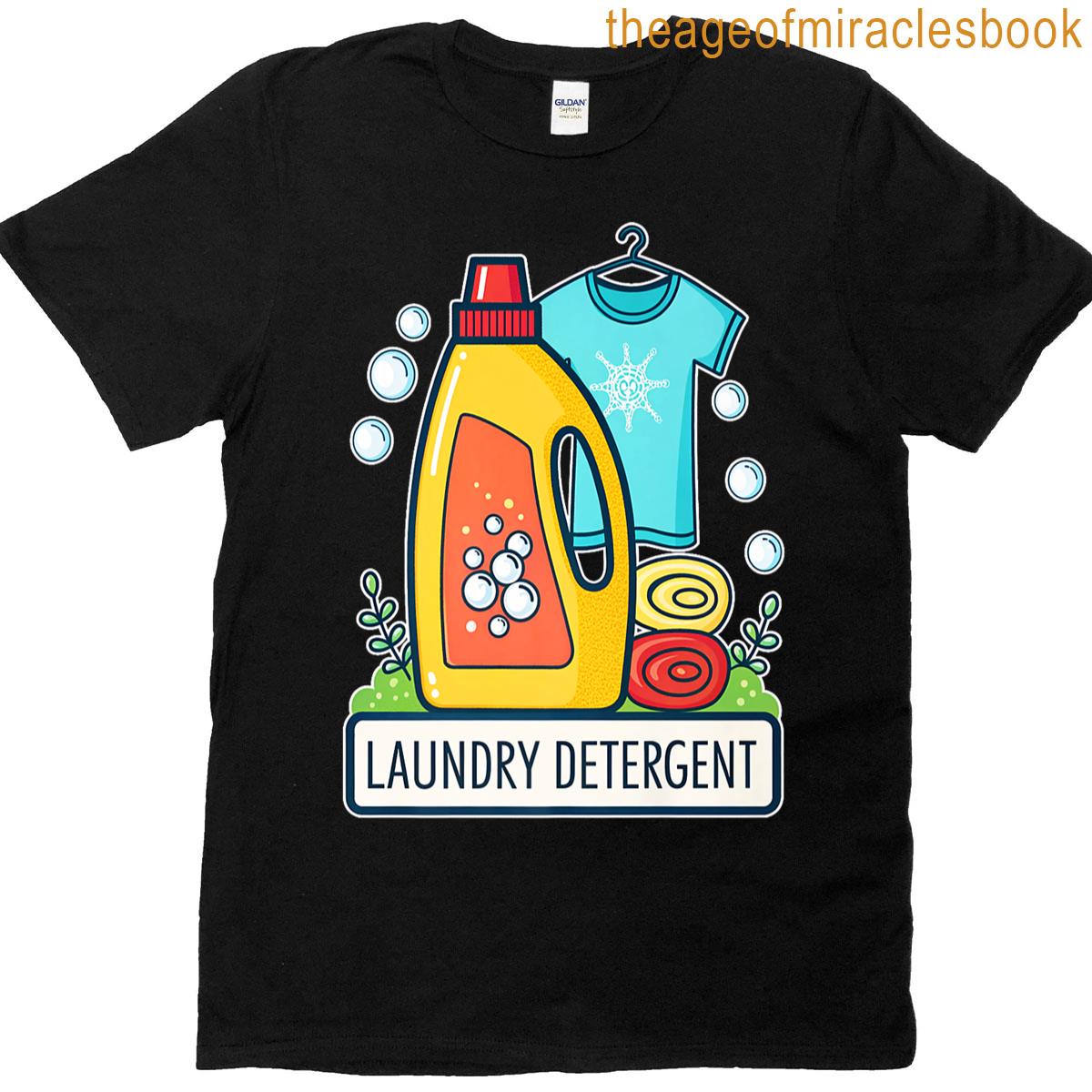 Vibrant Cartoon Style Laundry Detergent Bottle Premium T-shirt