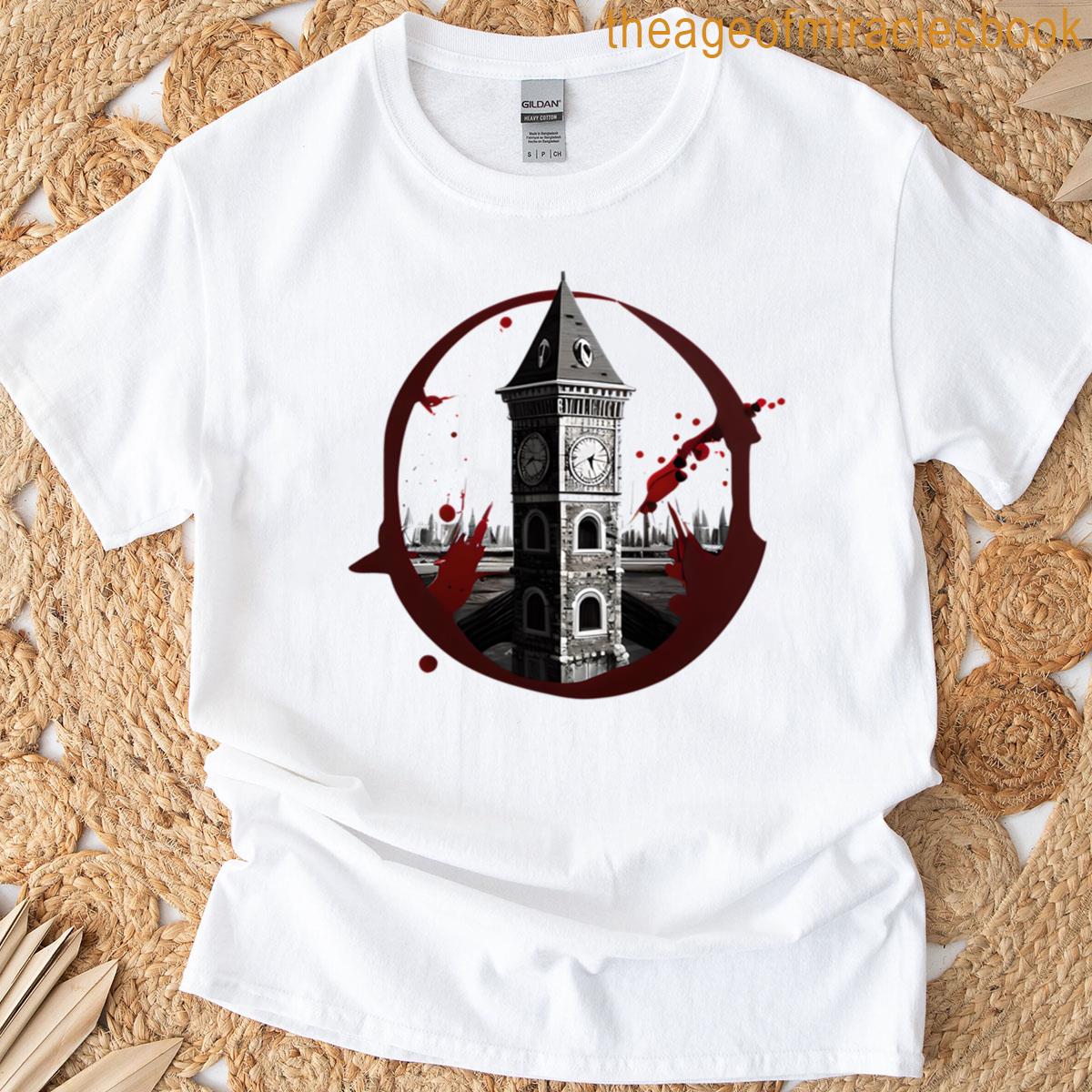 A Blood Splattered Clocktower T-shirt