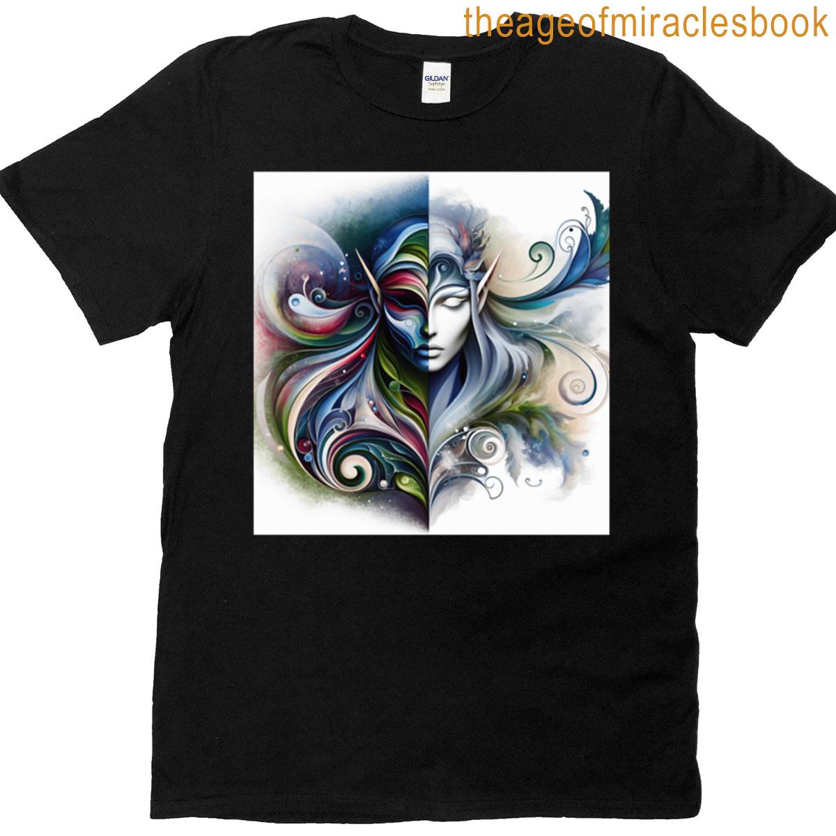 A Half Elf Half Superhero Fanstasy Image T-shirt