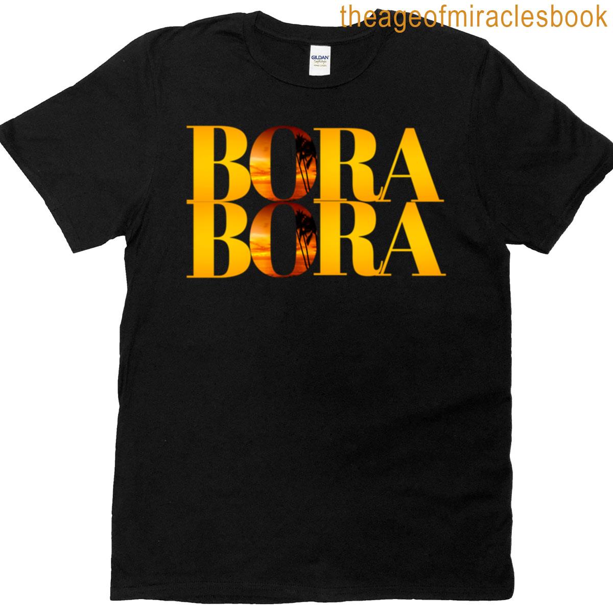 Bora Bora Palm Tree Sunset T-shirt