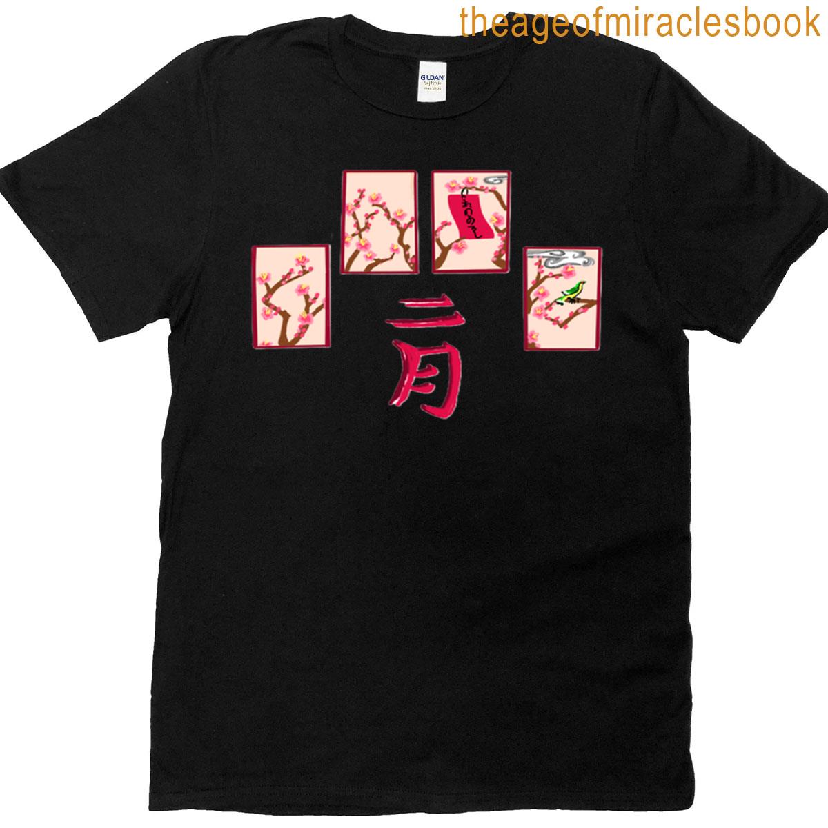 Ni Gatsu Hanafuda Oversized T-shirt