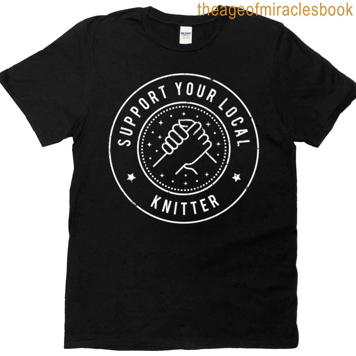 Support Your Local Knitter Oversized T-shirt