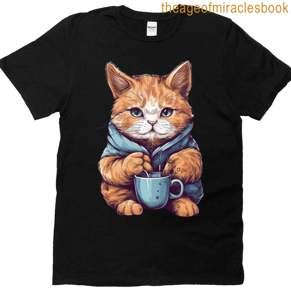 Cozy Cat Coffee Break T-shirt