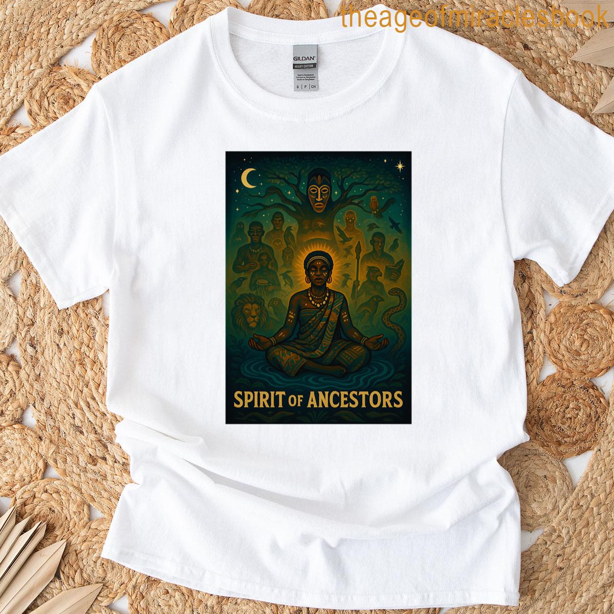 Meditative Wisdom Guided By Ancestral Spirits Oversized T-shirt