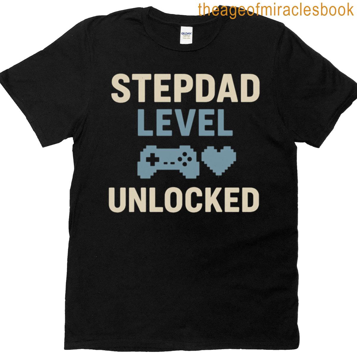 Stepdad Level Unlocked Oversized T-shirt