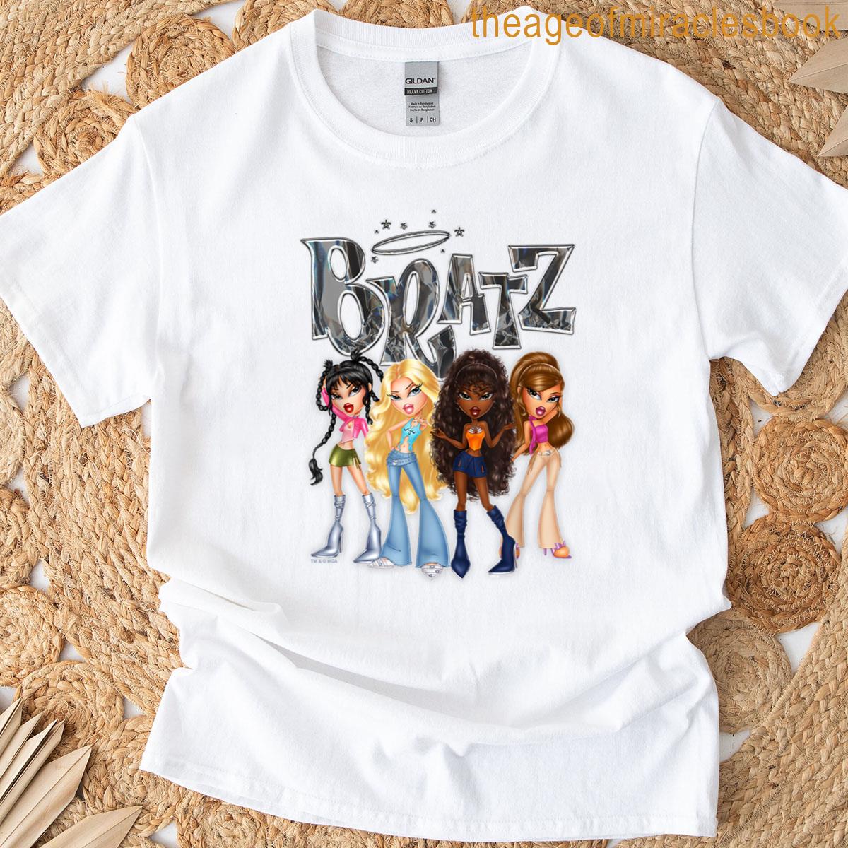 Bratz Chrome Logo Retro Group Shot T-shirt