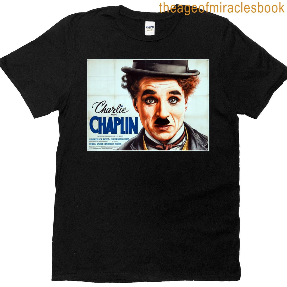 Charlie Chaplin Hyperrealistic Portrait Premium T-shirt