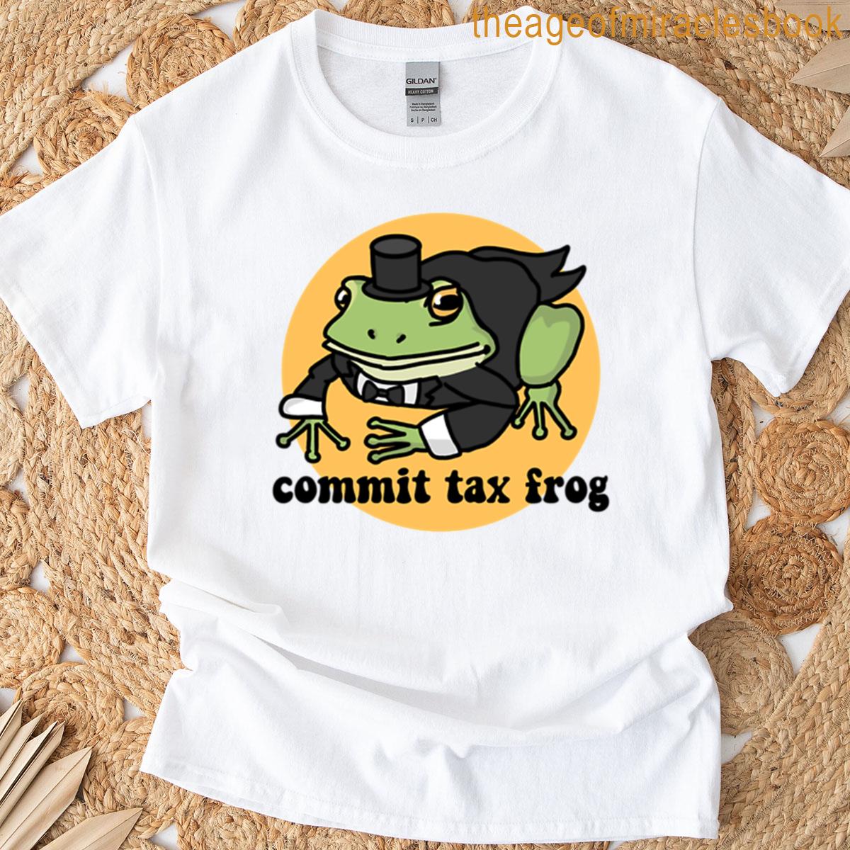 Commit Tax Frog Sticker Oversized T-shirt