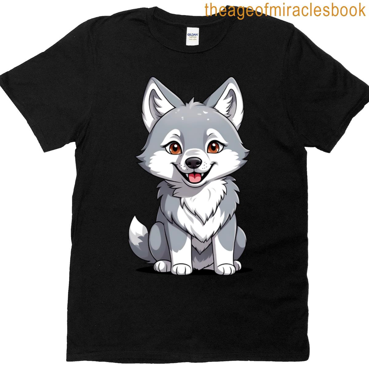 Cute Gray Wolf T-shirt