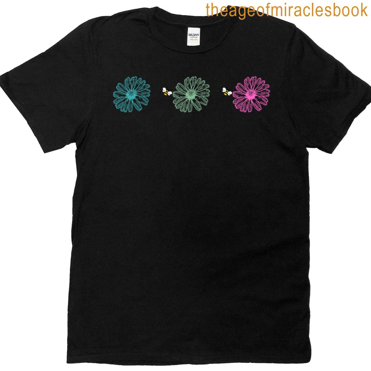 Floral Whimsical Sweet Buzzing Oversized T-shirt