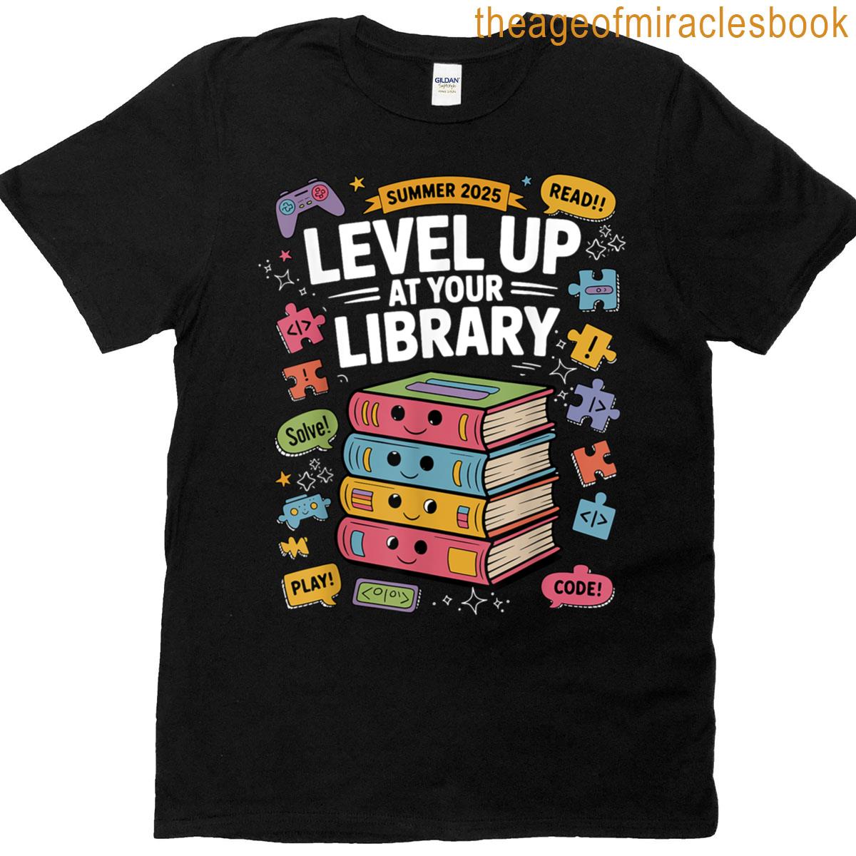 Level Up At Your Library Summer 2025 T-shirt