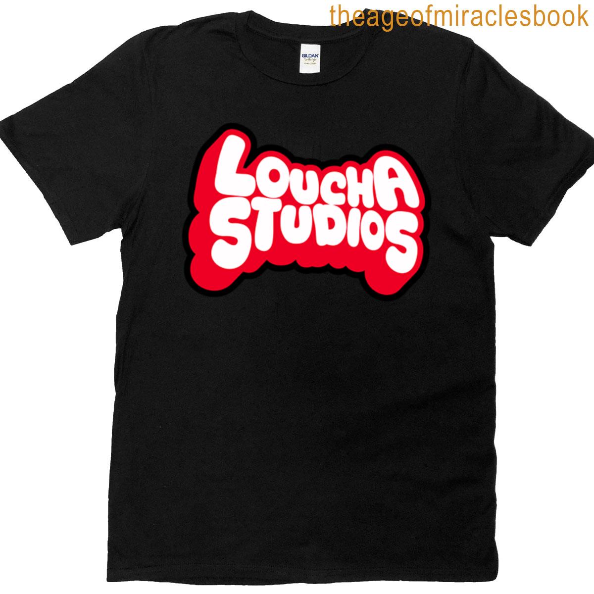Loucha Studios Logo Red Black T-shirt