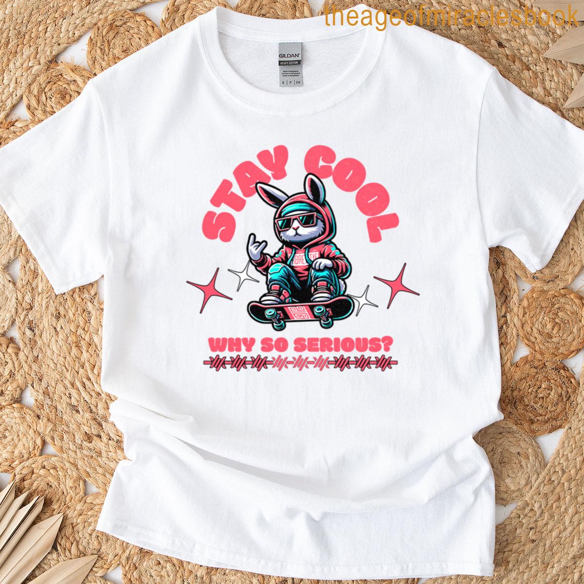Cool Skateboarding Bunny T-shirt