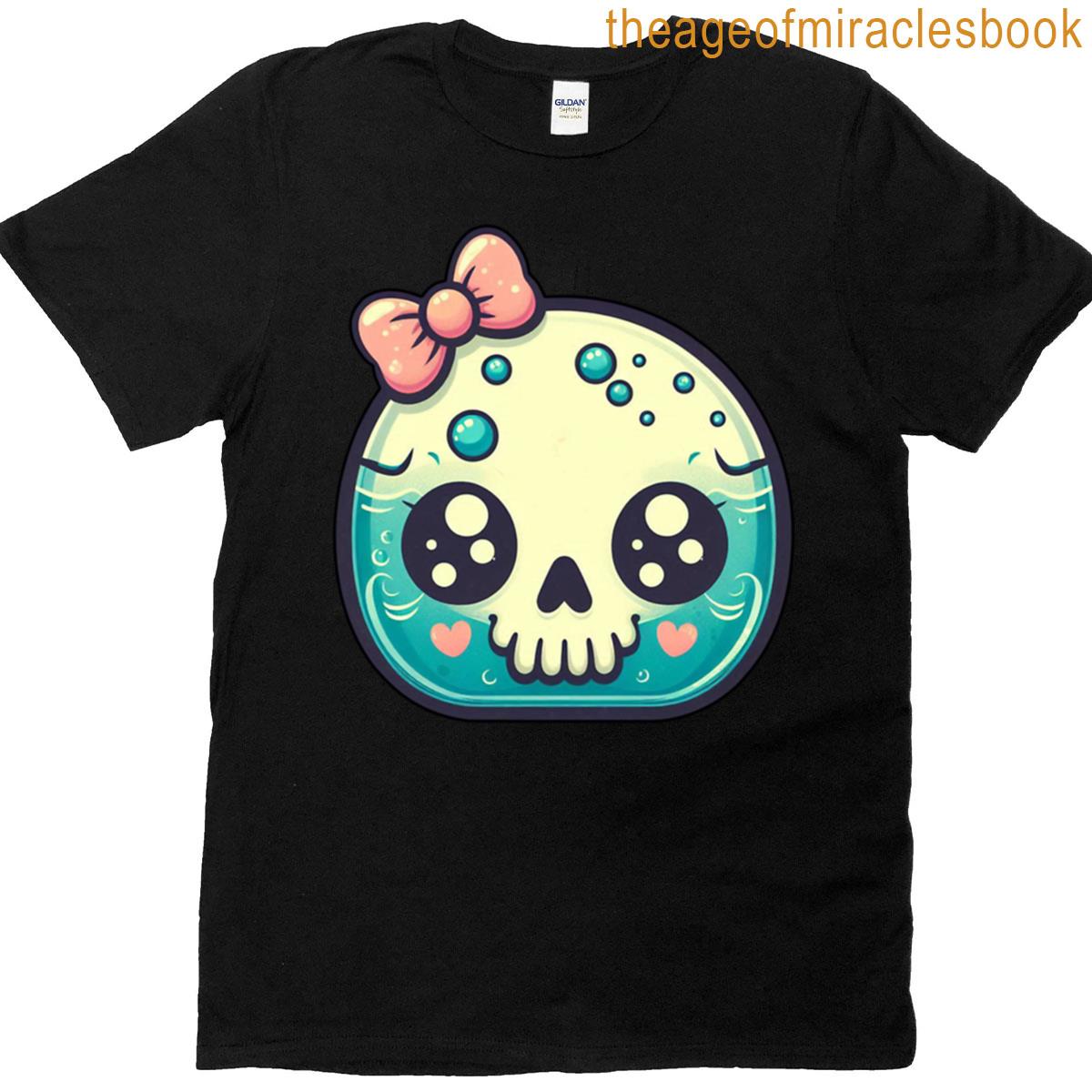 Cute Bow Kawaii Skull T-shirt